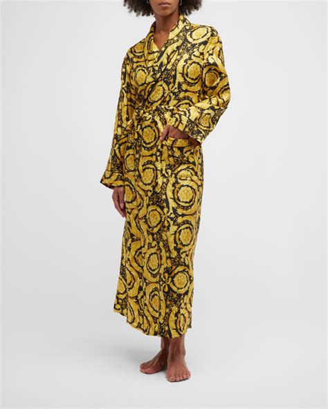 versace color block robe|Versace robe neiman marcus.